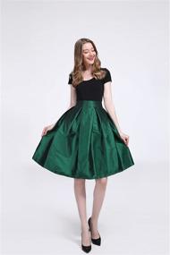 img 3 attached to 👗 Womens Pockets Stretchy Pleated Skirts: Irenwedding's Stylish Clothing for Women