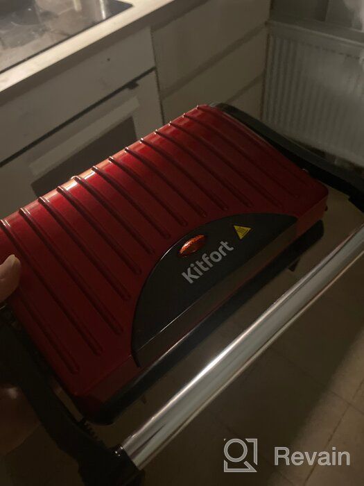 img 1 attached to Sandwich maker Kitfort KT-1609 Panini Maker, red review by Felicja Warno ᠌