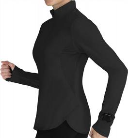 img 4 attached to Womens' Lightweight Quick-Dry UPF50+ SPF Long Sleeve Workout Shirt For Running, Hiking, Golf And More: Hiverlay Pullover