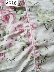 img 8 attached to FADFAY Shabby Pink Floral King Size Bed Sheet Set - Premium Cotton Deep Pocket Sheets For A Cozy Night'S Sleep - 4-Piece Set Included