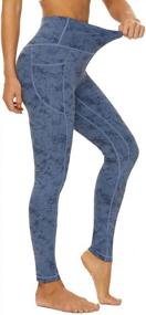 img 2 attached to Women'S High Waisted Yoga Leggings With Pockets For Workout, Stretch Tummy Control