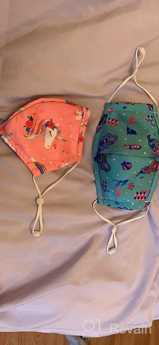 img 1 attached to CIKIShield 6 Pack Children Adjustable Cloth Face Mask: Washable, Reusable Face Cover for Kids - UV Protection Included review by Rhonda Ackerman