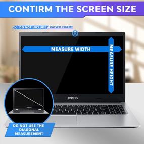 img 3 attached to Protect Your Eyes And Screen With ZOEGAA 17.3" Laptop Anti-Blue Light Screen Protector