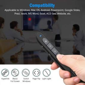 img 3 attached to Streamline Your Presentations With DinoFire'S 100FT Rechargeable Wireless Presenter Remote