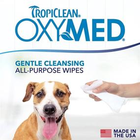img 3 attached to Oxymed Soothing Pet Wipes For Paws And Butt - Anti-Itch Relief For Dogs And Cats, 50 Count By TropiClean