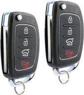 🔑 hyundai santa fe keyless entry remote fob (95430-4z100, tq8-rke-3f04) - flip key set of 2 (2013-2015) логотип