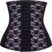 charmian women's lace waist trainer underbust corset bodyshaper girdle shapewear - get an instant slimmer look! logo