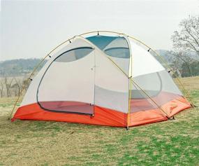img 2 attached to SEMOO Waterproof ,3 Person, 2 Doors, 4-Season Aluminum Pole Lightweight Family Tent For Camping