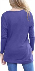 img 1 attached to Long Sleeve Tunic Tops For Women: Casual Fall Blouses By Yincro