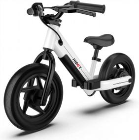 img 4 attached to Hiboy BK1 Electric Bike For Kids Ages 3-5 Years Old, 24V 100W Electric Balance Bike With 12 Inch Inflatable Tire And Adjustable Seat, Electric Motorcycle For Kids Boys & Girls