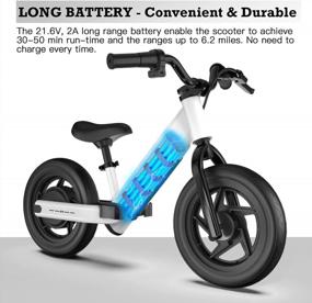 img 2 attached to Hiboy BK1 Electric Bike For Kids Ages 3-5 Years Old, 24V 100W Electric Balance Bike With 12 Inch Inflatable Tire And Adjustable Seat, Electric Motorcycle For Kids Boys & Girls