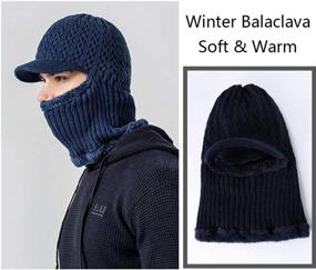 img 1 attached to Stay Warm This Winter With DOCILA Balaclava Fleece Ski Mask & Neck Gaiter Beanie Caps