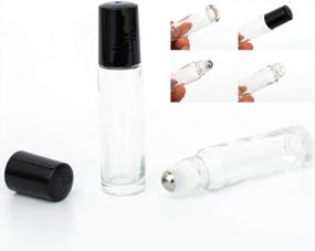 img 2 attached to 10Ml Roller Bottles 24Pack Clear Thick Glass Essential Oil Roller Bottles Stainless Steel Roller Ball With 2 Droppers