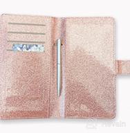 img 1 attached to Premium Leather RFID Blocking Checkbook Cover - Protect Your Business & Personal Duplicate Checks With Credit Card Slots For Men & Women review by Dave Willis