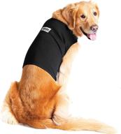 yepets anti-stress suit for dogs – cotton calming jacket (medium, midnight black) логотип