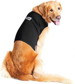 img 4 attached to YEPETS Anti-Stress Suit for Dogs – Cotton Calming Jacket (Medium, Midnight Black)