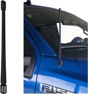 🚗 rubber antenna replacement - 7 inches | compatible with ford f150 (2008-2022) & bronco (2021-2022) | enhanced fm/am reception | easy installation | waterproof | car truck antenna logo