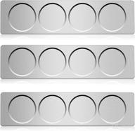 🔧 chengu stainless steel wall plate base for wall mounted home kitchen spice jars supplies - 3-piece set logo