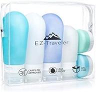 silicone travel bottles toiletry bag logo