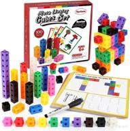 torlam math cubes activity set - number blocks counting toys 🔢 for kids kindergarten learning activities | snap linking cube connecting blocks math manipulatives logo