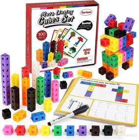 img 4 attached to Torlam Math Cubes Activity Set - Number Blocks Counting Toys 🔢 for Kids Kindergarten Learning Activities | Snap Linking Cube Connecting Blocks Math Manipulatives