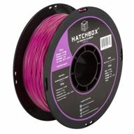 hatchbox purple tpu 3d printer filament - high quality 1kg spool with +/- 0.03mm dimensional accuracy and shore 95a hardness in 1.75mm diameter logo
