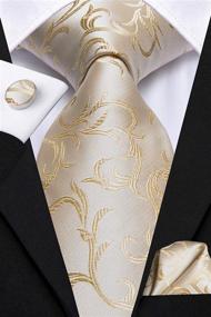 img 3 attached to 👔 Halcyon Hi-Tie: Men's Necktie Pretied Bowtie, Cufflinks, & Accessories - Ties, Cummerbunds, Pocket Squares