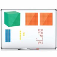 🧮 hand2mind magnetic demonstration differentiated base ten blocks classroom set - enhance counting and place value skills with magnetic place value blocks and counting cubes for kids math - base 10 math manipulatives kindergarten set (set of 131) логотип