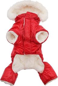 img 3 attached to Medium Red Ruffin It 🧥 Dog Snow Suit Harness by DOGGIE DESIGN