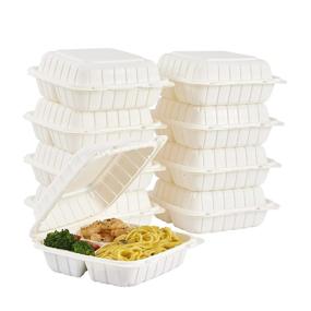 img 4 attached to 3Compartment Clamshell Containers Disposable Restaurant