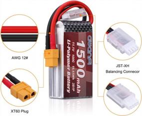 img 1 attached to AWANFI 3S LiPo Battery 11.1V 1500MAh 100C LiPo Battery Pack With XT60 Plug For RC Models, RC Car, RC Boat, FPV, Drone, Helicopter, Axial Capra (3S Battery 2Pack)