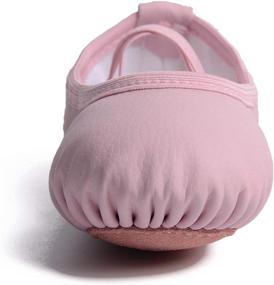 img 1 attached to Ambershine Leather Ballet Toddlers Slippers Girls' Shoes ~ Athletic