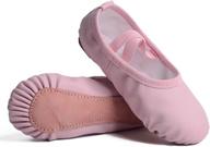 ambershine leather ballet toddlers slippers girls' shoes ~ athletic logo