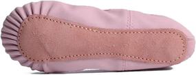 img 3 attached to Ambershine Leather Ballet Toddlers Slippers Girls' Shoes ~ Athletic