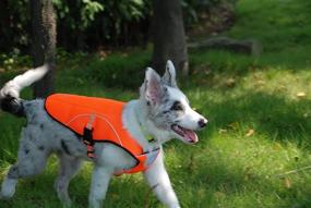 img 1 attached to 🐶 Smartelf Swamp Cooler Coat Dog Hunting Vest Safety Reflective Dog Cooling Vest for Large, Extra Large, and Extra Extra Large Dogs, in Yellow or Orange - Comfortable & Adjustable Dog Jacket