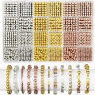 1740 pcs 8 styles spacer beads kit for jewelry making in gold, silver, and rose gold by artdot logo