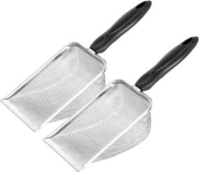 img 4 attached to 🦎 Hedgine Reptile Sand Substrate: Stainless Steel Fine Mesh Shovel for Terrarium Cleaning and Reptile Habitat Maintenance