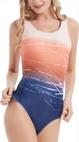 img 2 attached to Streamlined Style: Jimilaka Women'S One Piece Athletic Swimsuit For Optimal Training And Performance