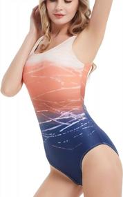 img 4 attached to Streamlined Style: Jimilaka Women'S One Piece Athletic Swimsuit For Optimal Training And Performance