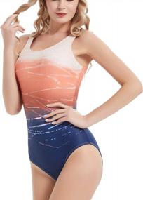 img 3 attached to Streamlined Style: Jimilaka Women'S One Piece Athletic Swimsuit For Optimal Training And Performance