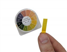 img 2 attached to Accurately Measure PH Levels With Universal 1-14 PH Test Paper Roll - Wide Range Roll With Dispenser
