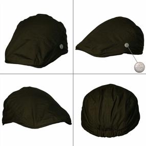 img 1 attached to Stylish And Durable Flat Cap For Men - 100% Cotton Baker Boy Hat And Irish Beret By Dazoriginal