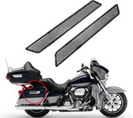 🔍 white safety side visibility reflector kit for harley touring 2014-2020 - yhmtivtu saddlebag reflectors latch covers логотип