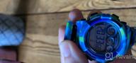 img 1 attached to 👦 Tephea Kids Watch: Military Colorful LED Display Waterproof Sports Watch for Boys - Alarm Stopwatch Included! review by Robert Ducki