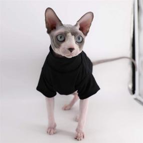 img 2 attached to Clothes T Shirts Double Layer Pullover Hairless Cats