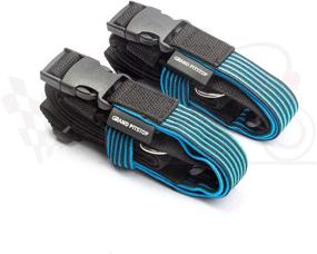 img 4 attached to 🏍️ Adjustable Stretch Motorcycle Luggage Straps Set of 2 - Grand PitStop