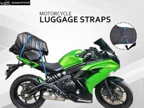 img 2 attached to 🏍️ Adjustable Stretch Motorcycle Luggage Straps Set of 2 - Grand PitStop