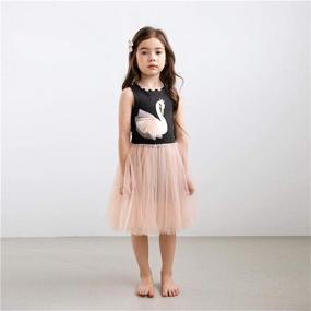 img 1 attached to 👗 Stylish TTYAOVO Baby Girls Tulle Dress: Sleeveless Sundress for Flower Princesses