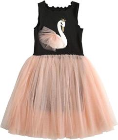 img 2 attached to 👗 Stylish TTYAOVO Baby Girls Tulle Dress: Sleeveless Sundress for Flower Princesses