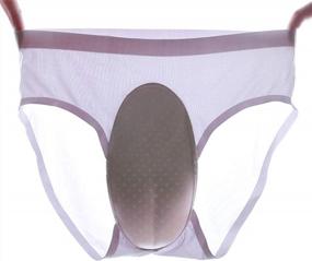 img 3 attached to Camel Toe Hideaway Gaff Panty Shaping Brief For Crossdresser Transgender - Breathable Silk Fabric
